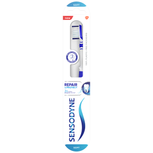 Sensodyne Odbudowa i Ochrona Szczoteczka soft delikatna do nadwrażliwych zębów z cienkim włosiem