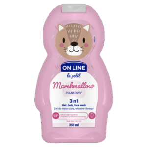 ON LINE LE PETIT Nawilżający żel 3w1 o zapachu pianki marshmallow 350ml