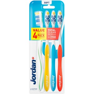 JORDAN szczoteczka do zębów Total Clean soft 4-pack
