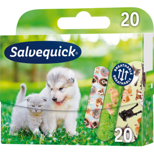 SALVEQUICK plastry dla dzieci Animal planet 20 szt.