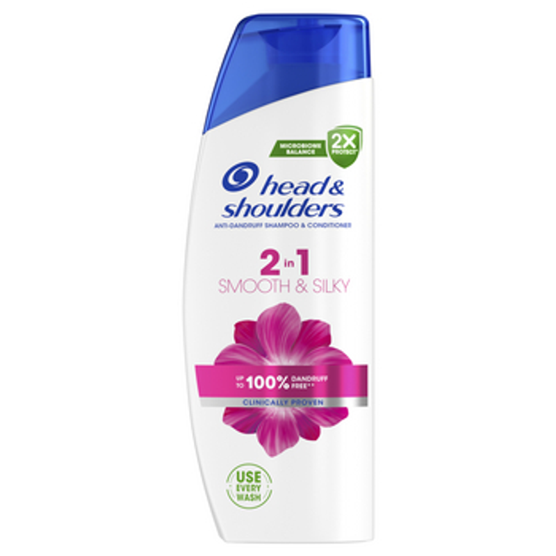 Head & Shoulders Smooth & Silky Szampon przeciwłupieżowy 2 w 1 330 ml