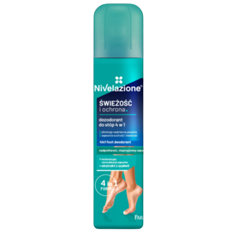 NIVELAZIONE Aktywny dezodorant do stóp 4w1 180 ml