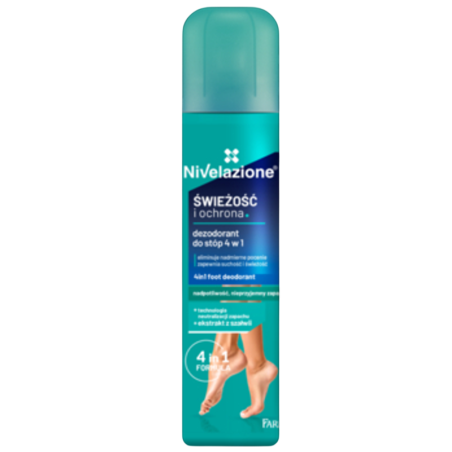 NIVELAZIONE Aktywny dezodorant do stóp 4w1 180 ml
