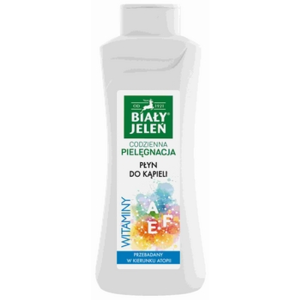 Biały Jeleń płyn do kąpieli i pod prysznic z witaminami A, E, F i czystą bawełną 750ml