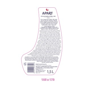 APART Floral care pielęgnacyjny płyn do kąpieli 1,5l róża