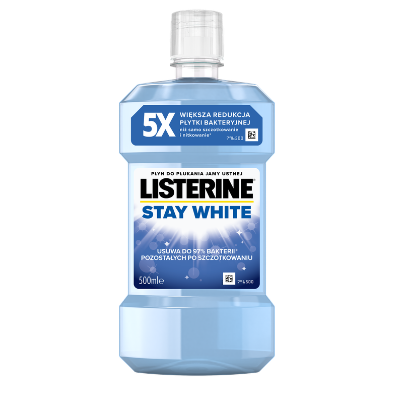 Listerine Stay White płyn do płukania jamy ustnej 500ml