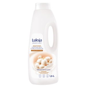 Luksja Creamy & Soft Kremowy płyn do kąpieli Mleczko bawełniane i Prowitamina B5 1500 ml