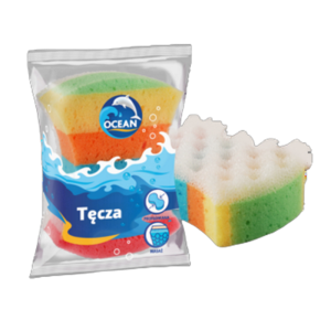OCEAN Gąbka do kąpieli i masażu TĘCZA