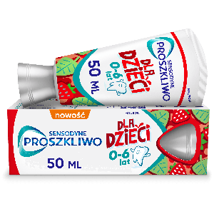 Sensodyne ProSzkliwo Dla Dzieci Pasta z fluorem do zębów chroniąca szkliwo do zębów mlecznych i stałych 0-6 lat, 50 ml