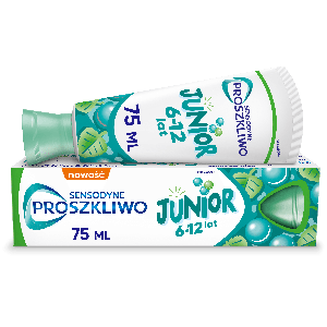 Sensodyne ProSzkliwo Junior Pasta z fluorem do zębów chroniąca szkliwo do zębów mlecznych i stałych 6-12 lat, 75 ml