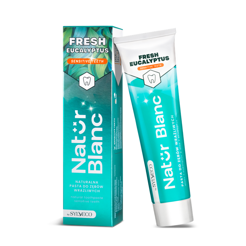SYLVECO Natur Blanc Pasta do zębów FRESH EUCALYPTUS 100ml do wrażliwych zębów