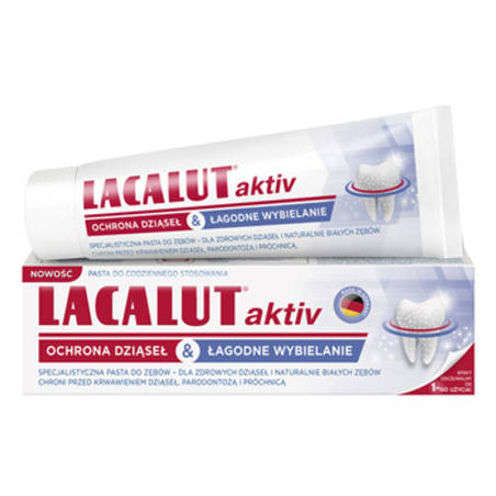 Lacalut Aktiv łagodne wybielanie 75 ml