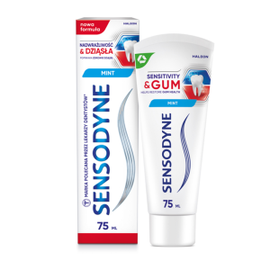 Sensodyne Nadwrażliwość i Dziąsła Whitening wybielająca pasta do nadwrażliwych zębów, 75 ml