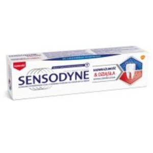 Sensodyne Nadwrażliwość & Dziąsła Caring Mint Pasta z fluorem do nadwrażliwych zębów i dziąseł o smaku miętowym, 75 ml