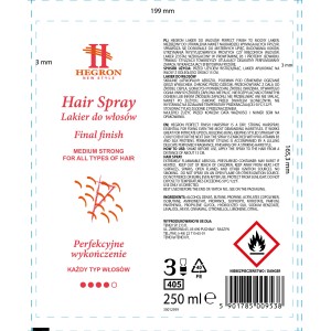 HEGRON Lakier do włosów Final Finish 250 ML