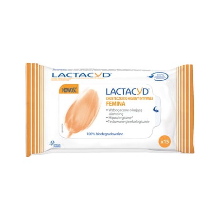 CHUSTECZKI FEMINA do higieny intymnej 15szt