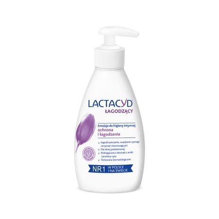 LACTACYD ŁAGODZĄCY emulsja do higieny intymnej z pompką 200mll