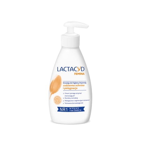 LACTACYD FEMINA emulsja do higieny intymnej z pompką 200 ml