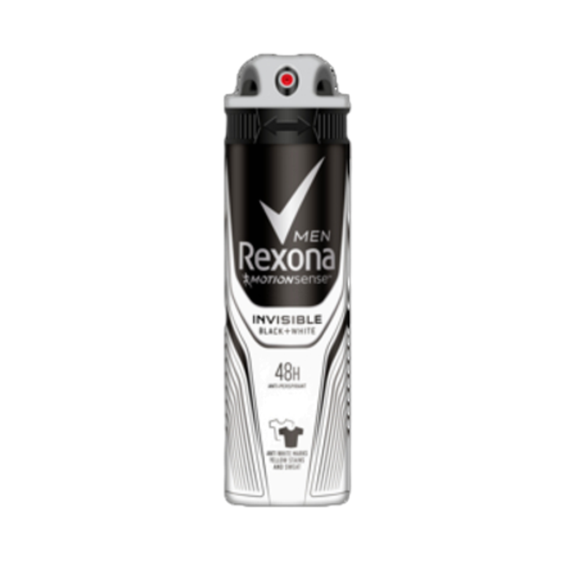 REXONA MEN SPRAY INVISIBLE BLACK&WHITE 150ml