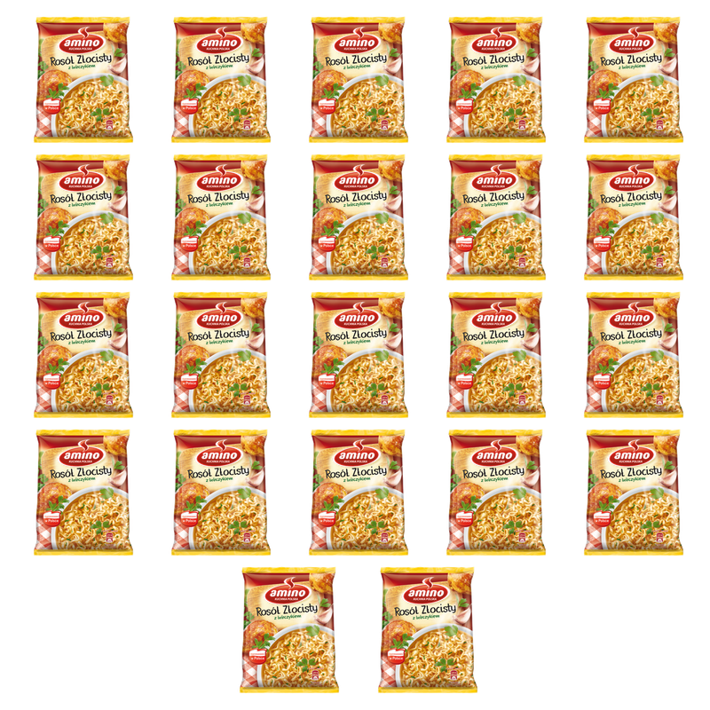 Amino Zupa blyskawiczna rosół złocisty z lubczykiem 57 g X22