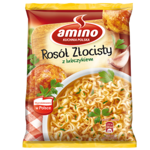 Amino Zupa blyskawiczna rosół złocisty z lubczykiem 57 g X22