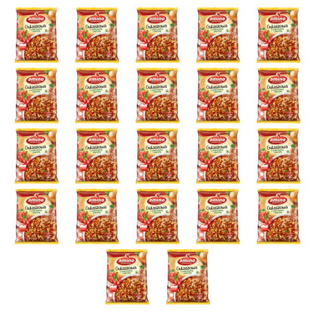 Amino Nudle Gulaszowa z Wieprzowiną Zupka Chińska Błyskawiczna Instant 59g X22