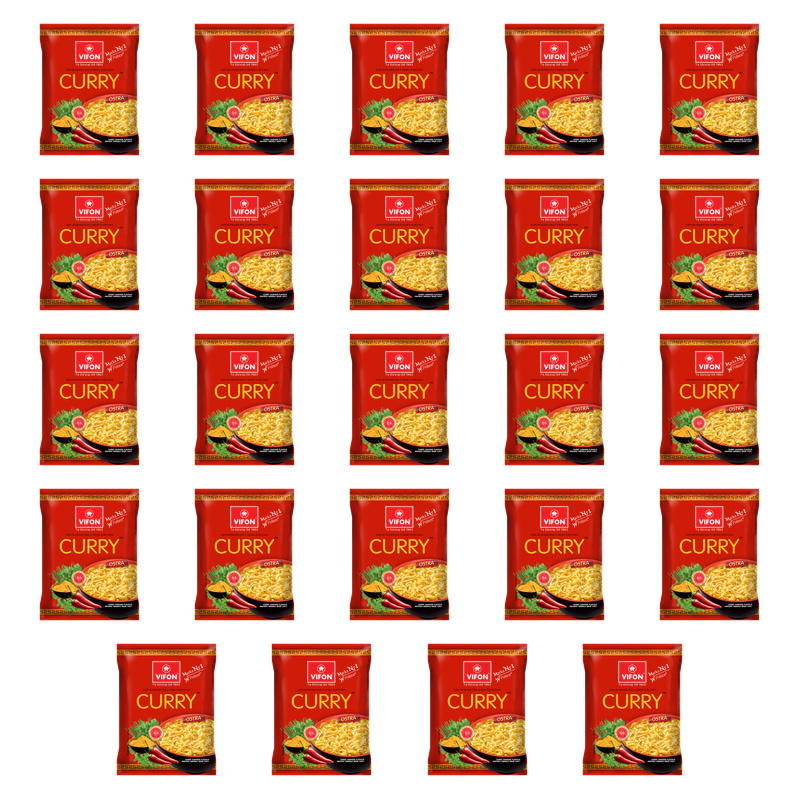 VIFON Curry - zupa błyskawiczna z kluskami o smaku kurczaka (ostra) 70g X24