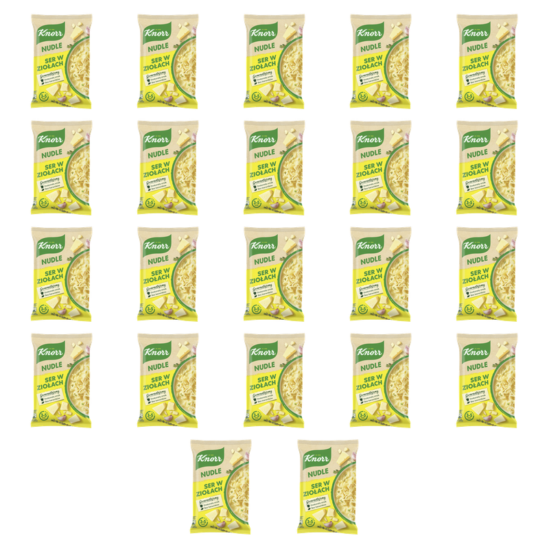 Knorr Nudle ser w ziołach 61 g X22