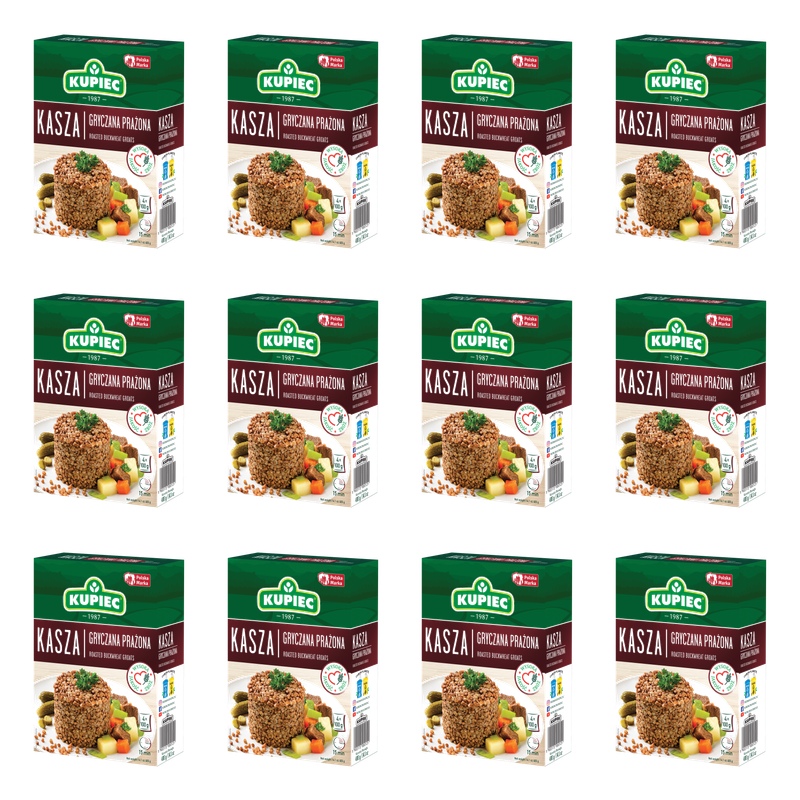 KUPIEC Kasza gryczana prażona 4x100 g X12