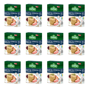 Kupiec Kasza Jęczmienna Pęczak Naturalna Polska Wysoka Jakość 4x100 g X12