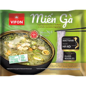 VIFON - Zupa błyskawiczna MIEN GA z nudlami vermicelli szklistym o smaku kurczaka łagodna 58g