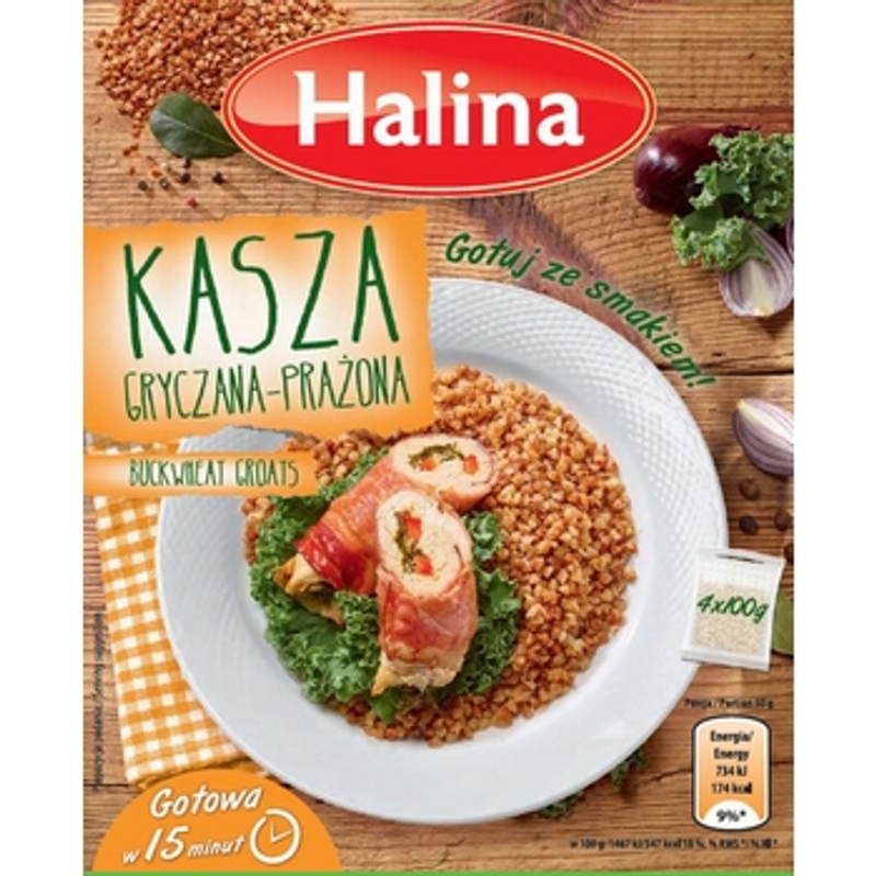 Halina Kasza Gryczana 4x100g kartonik