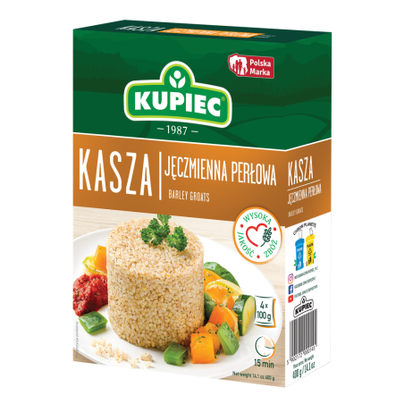 KUPIEC Kasza jęczmienna perłowa 4x100 g