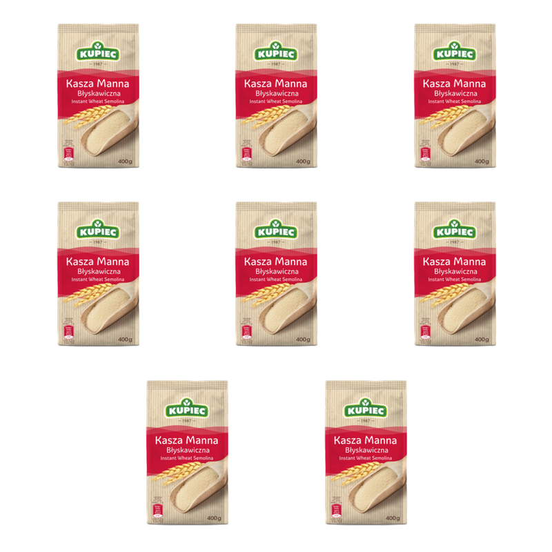KUPIEC kasza manna błyskawiczna 400g X8