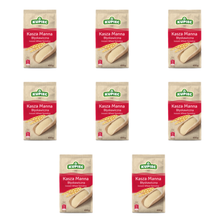 KUPIEC kasza manna błyskawiczna 400g X8