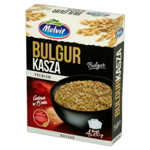 Melvit Kasza Bulgur z Pszenicy Durum Naturalna Turecka - Woreczki 4x100g