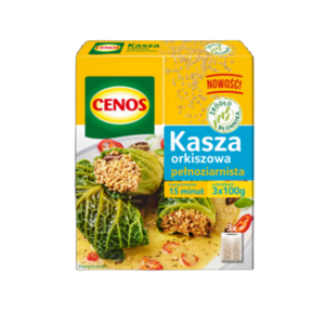Kasza orkiszowa pełnoziarnista 3 x 100 g Cenos