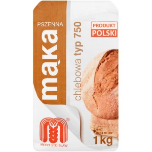 Młyny Stoisław Mąka pszenna typ 750 chlebowa 1 kg X10