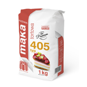 Mąka pszenna tortowa typ 405 1 kg Młyny Stoisław X10