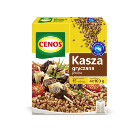 Kasza gryczana prażona 4x100 g Cenos