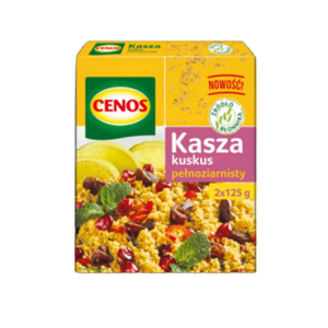 Kasza kuskus pełnoziarnisty 2 x 125 g Cenos
