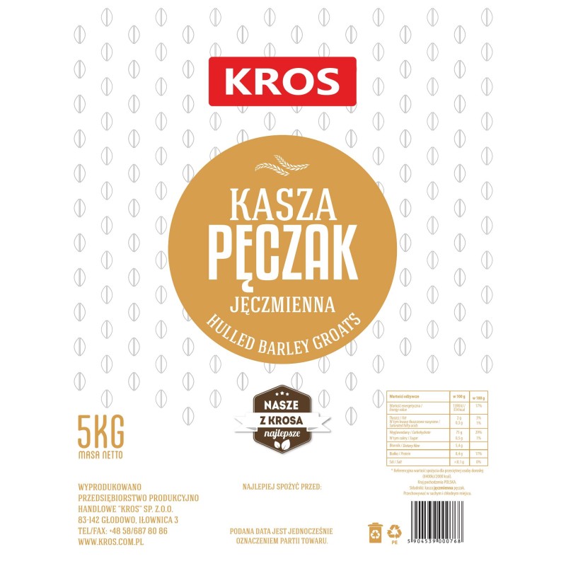 KROS Kasza pęczak 5 kg