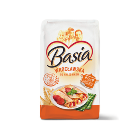 Mąka pszenna Wrocławska typ 500 Basia 1 kg