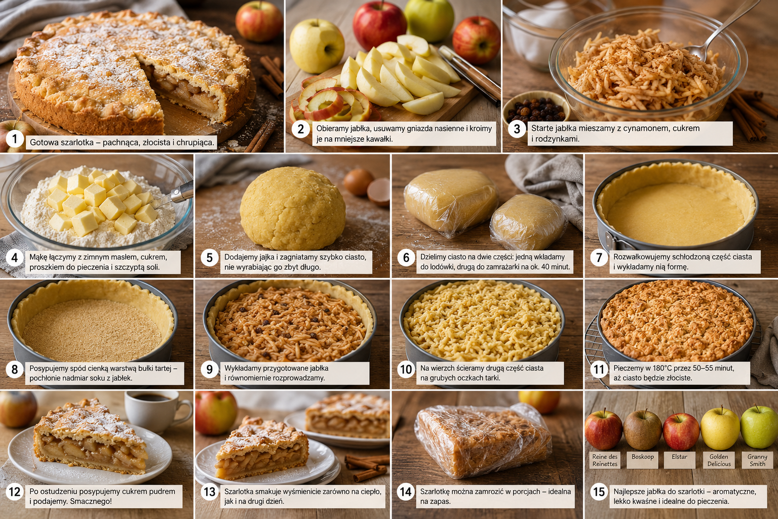 Comment préparer une szarlotka polonaise en France?
